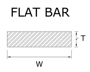 Flat Bar Drawing