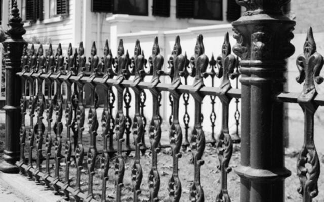 Cast iron fence