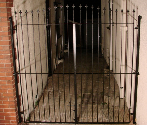 Steel safety gate